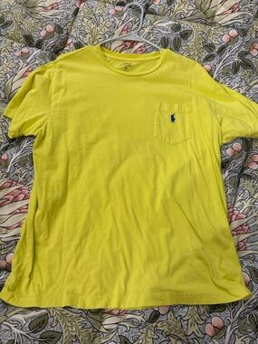 Polo by Ralph Lauren Bright Yellow Pocket Tee with Blue Pony